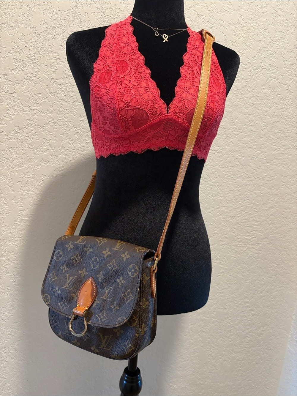 Louis Vuitton MM Saint Cloud Brown Monogram Crossbody Bag